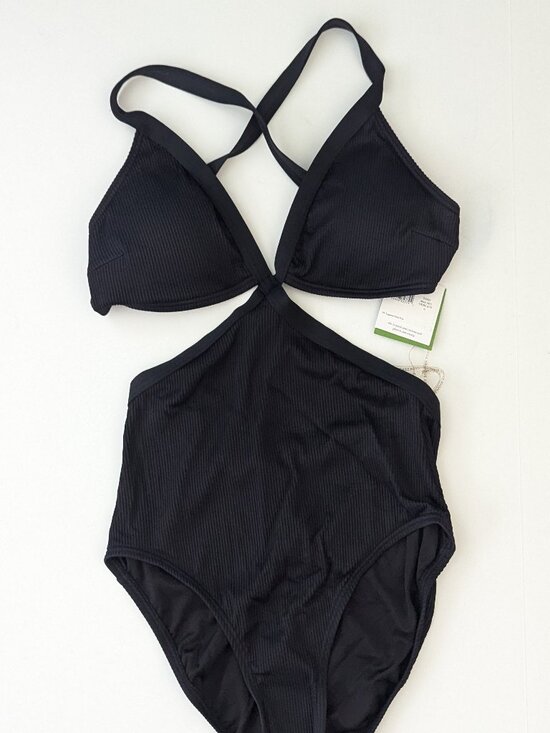 kate spade Other - Kate Spade New York Side Cutout One-Piece Swimsuit Black Women's Medium